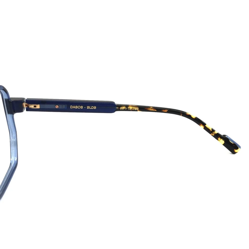 Etnia Barcelona Eyeglasses Frames DASOS BLDB Blue Dark Brown Full Rim 56-15-138